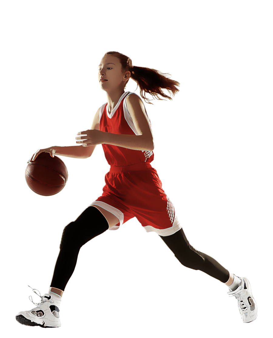 girl basketball illustration